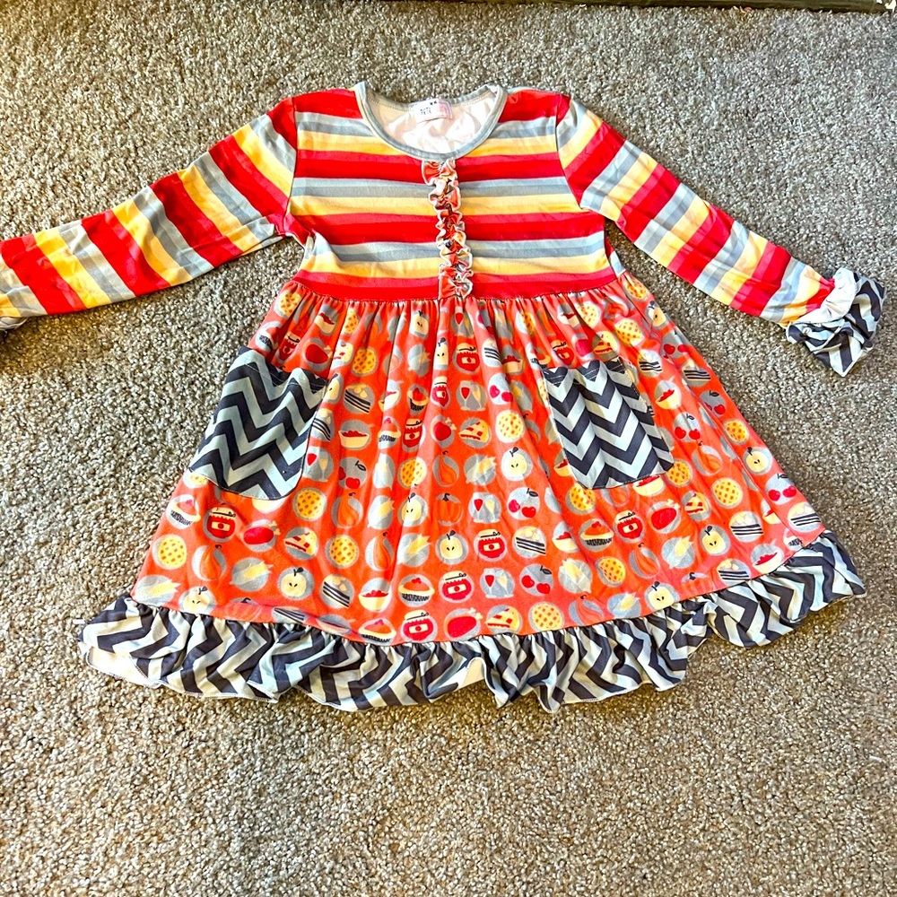 Fall little girls dress🍁🍂🍃